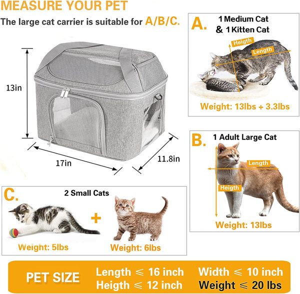 Cat carrier for 2024 20 lb cat